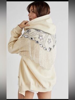 Free People Glitz Mirrored Hoodie • $268 • Sold Out XS (Fits Med)